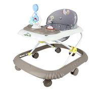 Andador para bebé y niña, escalable, para bebé, plegable, con 4 altura ajustable, con música + bandeja extraíble, 6 meses/caqui