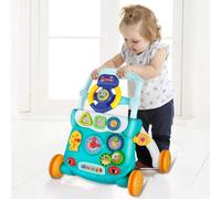 Andador para bebés con tanque de agua, Centro de actividades de aprendizaje temprano para bebés, juguetes educativos multifuncionales (36x32x42 cm, verde)