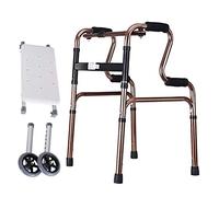 Andador para caminar Andador plegable compacto Andador de ayuda para la movilidad, altura ajustable, andador médico con agarre cómodo, ideal para personas mayores discapacitadas, F (D)