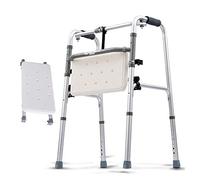 Andador para caminar Andador plegable compacto Andador de ayuda para la movilidad, altura ajustable, andador médico con agarre cómodo, ideal para personas mayores discapacitadas, F (H)