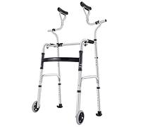 Andador para caminar, ayudas para la movilidad con muleta, almohadilla de soporte para reposabrazos, aleación de aluminio gruesa, ajustable para personas mayores, ancianos