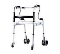 Andador para caminar con ruedas giratorias libres de 360 grados, andador auxiliar plegable con 6 ruedas