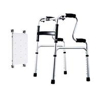 Andador para caminar de aleación de aluminio con ayuda para caminar, andador asistido con asiento con 2 ruedas, varios estilos opcionales, C (C)