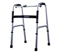 Andador para caminar de aleación de aluminio con ayuda para caminar, andador asistido con asiento de 2 ruedas, B (a)