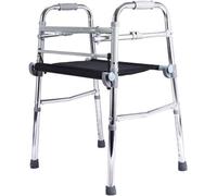 Andador para caminar de aleación de aluminio con ayuda para caminar, andador asistido por asiento de tela Oxford engrosado