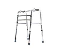 Andador para caminar de aleación de aluminio con ayuda para caminar, andador auxiliar con 2 ruedas, B (a)