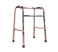 Andador para caminar de aleación de aluminio con ayuda para caminar, andador auxiliar plegable de cuatro esquinas