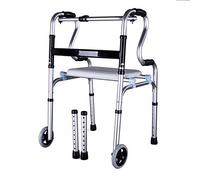 Andador para caminar, instrumentos médicos de ayuda para caminar, andador para caminar de aleación de aluminio, con 2 ruedas, andador auxiliar, varios estilos opcionales, a (B)