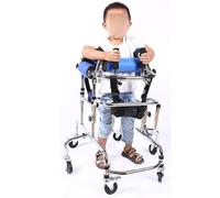 Andador para Infantil Estrecho Ligero Andador de Rehabilitación Andador con Estructura de pie Ruedas Giratorias Fácil Manejo Regulable en Altura de Acero()