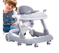 Andador para niños con ruedas, andador de actividades plegable, andador de actividades para niños de 6 a 18 meses, diseño de bandeja de alimentación para niños y niñas que aprenden a caminar andador d