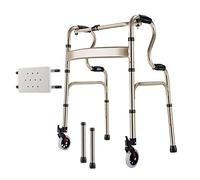 Andador para personas mayores, ancho, para adultos mayores, caminantes para escaleras interiores y exteriores, ajustable, ligero, portátil, plegable, ayuda de movilidad para discapacitados con asiento