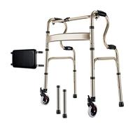 Andador para personas mayores, ancho, para adultos mayores, caminantes para escaleras interiores y exteriores, ajustable, ligero, portátil, plegable, ayuda de movilidad para discapacitados con asiento