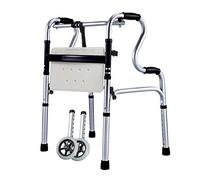 Andador para personas mayores Andador Andador Andador con asiento Altura ajustable Andador de aluminio liviano para personas mayores