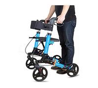 Andador para personas mayores Andador Andador Andador de aluminio para personas mayores Marco para caminar Ayudas para discapacitados plegables y livianas con asiento y ruedas Todo está bien