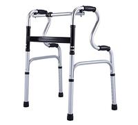 Andador para personas mayores Andador asistido Andador plegable Ligero Altura ajustable Marco móvil Aluminio Médico Vertical Rehabilitación de cuatro patas Andador Soporte Booster