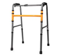 Andador para personas mayores Andador asistido Andador plegable Ligero Altura ajustable Marco móvil Aluminio Médico Vertical Rehabilitación de cuatro patas Andador Soporte Booster