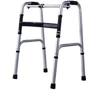 Andador para personas mayores, andador de aluminio para silla de ruedas, bastón de andar para personas mayores, marco plegable portátil con un solo botón, andador rodante