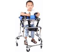 Andador para personas mayores Andador para niños con parálisis cerebral, andador móvil de altura ajustable, andador con ruedas de 6 ruedas con asiento Equipo de asistencia para discapacitados andador