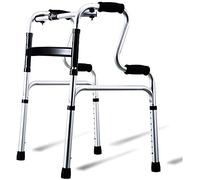 Andador para personas mayores, andador plegable de aluminio ligero, entrenamiento de extremidades inferiores, auxiliar, pequeño regalo