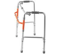 Andador para personas mayores, bastón plegable, dispositivo auxiliar para caminar, andador de cuatro patas, bastón antideslizante con ayuda hospitalaria