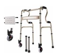 Andador para personas mayores con ayuda para caminar, andador de pie, ligero, altura ajustable, asistencia para caminar, andador plegable 2 en 1, ayuda para caminar para discapacitados, anda