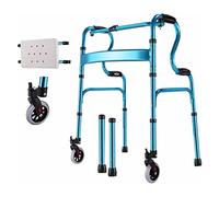 Andador para personas mayores con ayuda para caminar, andador de pie, ligero, altura ajustable, asistencia para caminar, andador plegable 2 en 1, ayuda para caminar para discapacitados, anda