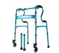 Andador para personas mayores con ayuda para caminar, andador de pie, ligero, altura ajustable, asistencia para caminar, andador plegable 2 en 1, ayuda para caminar para discapacitados, anda