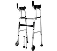 Andador para personas mayores con ruedas y reposabrazos, muleta rodante ligera para ancianos, capacidad de carga de 400 libras, ayuda perfecta para caminar para mamá y papá