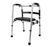 Andador para personas mayores, marco de movilidad plegable ligero con ruedas y asiento, ayuda para caminar para ancianos y usuarios discapacitados, asiento Star of Light