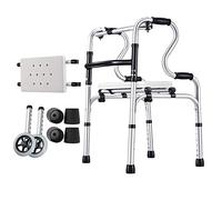 Andador para personas mayores plegable, obstáculo, altura ajustable, ayuda de movilidad ajustable, andador ligero para adultos con obesidad para rehabilitación de personas mayores, ayuda auxiliar