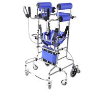 Andador para personas Mayores, Postura De Pie Andador Rodante con Armazón De Soporte Axilar, Andador Médico con Altura Ajustable, Andador Vertical Rodante