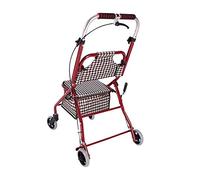 Andador para personas mayores Silla de ruedas liviana con canasta debajo del asiento y frenos bloqueables Andador con andador de alta resistencia Ayuda de movilidad para caminar de aluminio para anda