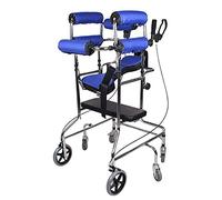 Andador para personas mayores Soporte médico Marco para caminar Ajuste de altura y ancho Carrera Hemiplejía Entrenamiento del paciente Rehabilitación Marco de pie con placa para sentarse para persona