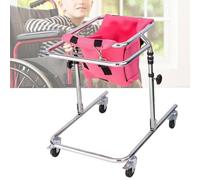 Andador para rehabilitación de niños con parálisis cerebral, con ruedas, altura ajustable, apto para alturas de 31 a 47 pulgadas, para niños pequeños y adolescentes con necesidades especiale