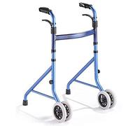 Andador para Silla de Ruedas, Anciano Andador Plegable Andador de Aleación de Aluminio con Rueda Persona discapacitada Bastón para Caminar Coche para Caminar Bastón Antideslizante con Hospital (Color