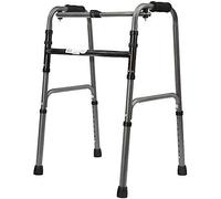 Andador para silla de ruedas, andador de ancianos con placa de baño y polea, reposabrazos, de aleación de aluminio, 8 engranajes de altura ajustable, adecuado para personas de diferentes ayudas, viene