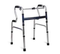 Andador para silla de ruedas, andador de ancianos, personas discapacitadas, marco de cuatro patas, antideslizante, rehabilitación, plegable, bastón antideslizante con belleza de hospital viene