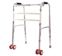 Andador para silla de ruedas, andador de doble propósito, cuatro esquinas, rueda de bastón plegable de acero inoxidable, bastón antideslizante con hospital It's so Kind of You Safehappy