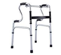 Andador para silla de ruedas, andador plegable antiguo Andador de aluminio Andador auxiliar de cuatro pies Bastón antideslizante con regalo favorito del hospital