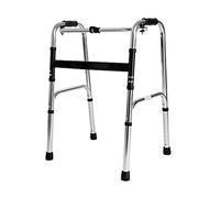 Andador para silla de ruedas, andador plegable y liviano con estructura para caminar de aluminio, altura ajustable de 28.7 a 35.8 pulgadas, bastón antideslizante con hospital
