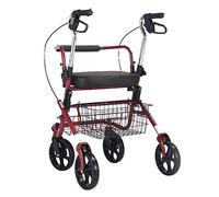 Andador para silla de ruedas, carrito de compras para ancianos, caminante para ancianos, puede sentarse, plegable, antideslizante, con estrella de luz