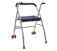 Andador para silla de ruedas, equipo de rehabilitación para ancianos, andador auxiliar con ruedas, plegable con silla de ruedas, bastón antideslizante con belleza hospitalaria viene