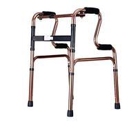 Andador para silla de ruedas, marco para discapacitados, caminante asistido sin ruedas, 4 pies, color oro rosa, bastón antideslizante con hospital It's so Kind of You Safehappy