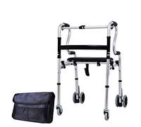 Andador para silla de ruedas, multifunción, bastón asistido para andar, taburete de cuatro patas para ancianos, caminante de cuatro pies, bastón antideslizante con hospital (color: A) (color: B) (B)