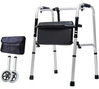 Andador plegable 3 en 1, ayuda de movilidad resistente, se puede utilizar como riel de seguridad para inodoro, caminadores de