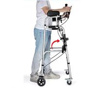 Andador Plegable Aluminio Andador Con Ruedas Andador Estándar De Aluminio Para Personas Mayores Y Adultos, Andador Para Ancianos Con Almohadilla Para Reposabrazos