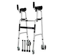 Andador Plegable Andador Ligero Andador con Ruedas para Personas Mayores Andador para Personas Mayores, Andador Vertical Andador con Ruedas Ayuda para La Movilidad para Personas Mayores,A