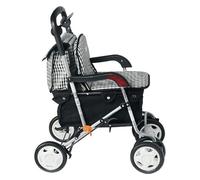 Andador Plegable, Andador Rollator, Andador con carrito for personas mayores con cesta de la compra y función de freno de mano
