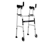 Andador Plegable, andadores estándar Altura Ajustable portátil con Brazo Baño Silla de baño Equipo de rehabilitación para Caminar Apto para Personas Mayores discapacitadas