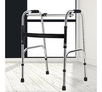 Andador plegable compacto con gatillo de liberación y ruedas para personas mayores Accesorios incluidos Estrecho y liviano Soporta hasta 330 lb (A)